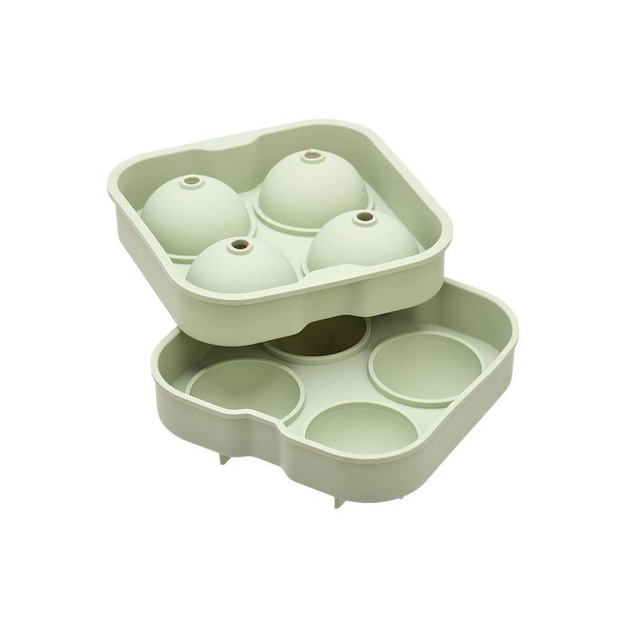 ESTIA ΠΑΓΟΘΗΚΗ ΣΙΛΙΚΟΝΗΣ 4 ΘΕΣΕΩΝ ΣΦΑΙΡΙΚΟ ΣΧΗΜΑ MINT GREEN