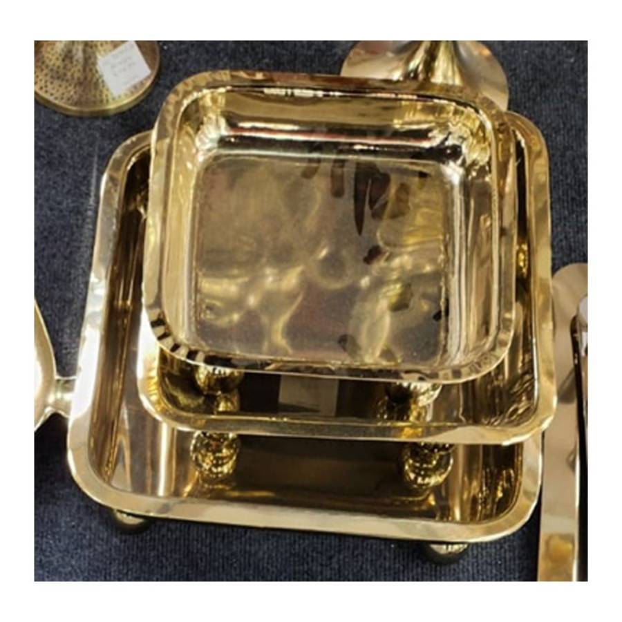 ΧΡΥΣΟΣ ΜΕΤΑΛΙΚΟΣ ΔΙΣΚΟΣ ΜΕ ΣΤΡΟΓΓΥΛΑ ΠΟΔΙΑ 28Χ28Χ7ΕΚ