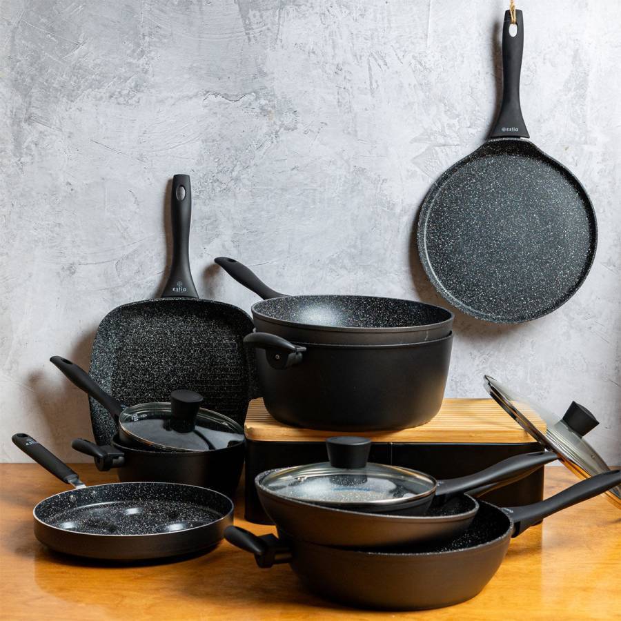 ESTIA ΚΑΤΣΑΡΟΛΑ MAGMA ΑΝΤΙΚΟΛΛΗΤΙΚΗ ΠΡΕΣΣΑΡΙΣΤΟΥ ΑΛΟΥΜΙΝΙΟΥ 24cm 4.3lt