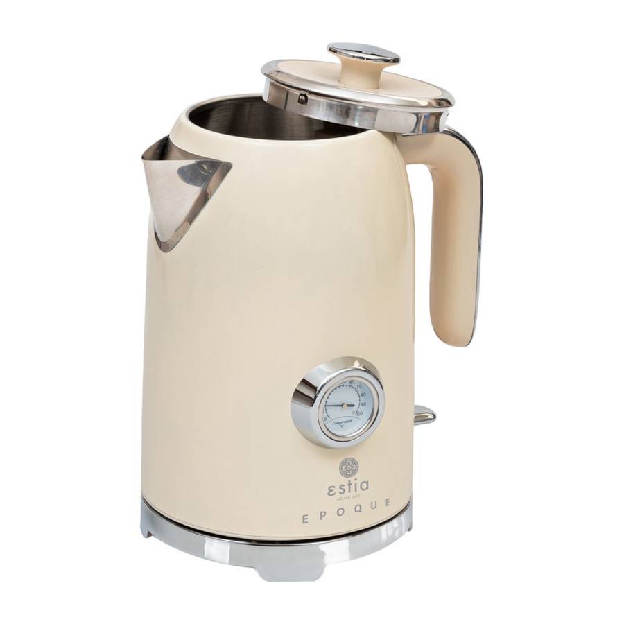 ESTIA ΒΡΑΣΤΗΡΑΣ RETRO EPOQUE ΑΝΟΞΕΙΔΩΤΟΣ 2200w 1.7lt ΚΡΕΜ