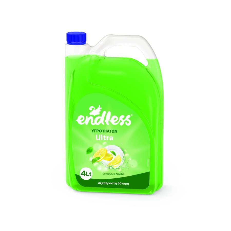 Endless Υγρό Πιάτων Ultra 4LT ΜΕ ΑΡΩΜΑ ΛΕΜΟΝΙ