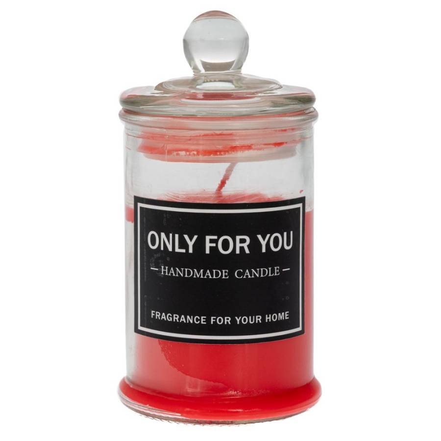 ΚΟΚΚΙΝΟ ΚΕΡΙ ΣΕ ΔΙΑΦΑΝΟ ΒΑΖΑΚΙ ΜΕ ΚΑΠΑΚΙ 6Χ12ΕΚ