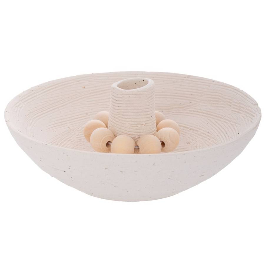 ΛΕΥΚΟ ΚΕΡΑΜΙΚΟ ΚΗΡΟΠΗΓΙΟ ΜΕ ΞΥΛΙΝΕΣ ΧΑΝΤΡΕΣ 15,5Χ15,5Χ6ΕΚ