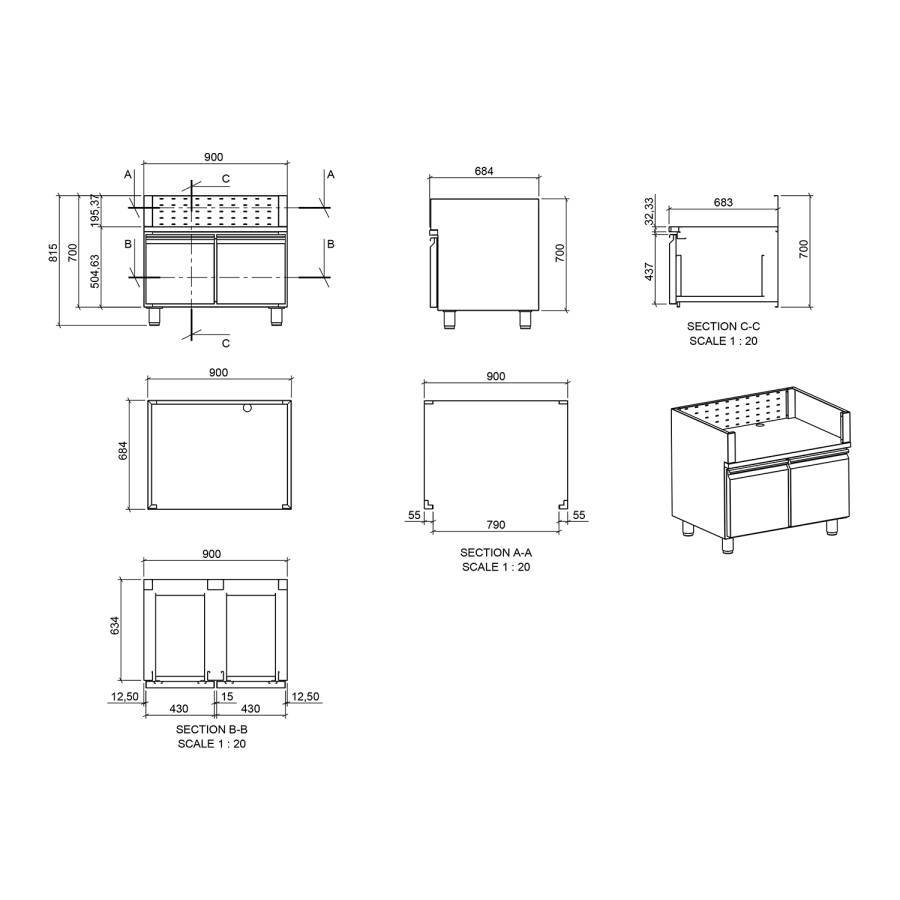 ΕΡΜΑΡΙΟ INOX BBQ TGH-B1-M61 ΜΕ ΣΥΡΤΑΡΙΑ
