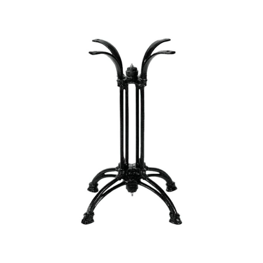 ΤΕΤΡΑΝΥΧΟ Πόδι Τραπεζιού Μαντέμι Μαύρο (14 kg) Ε-00000127 Ε074,7