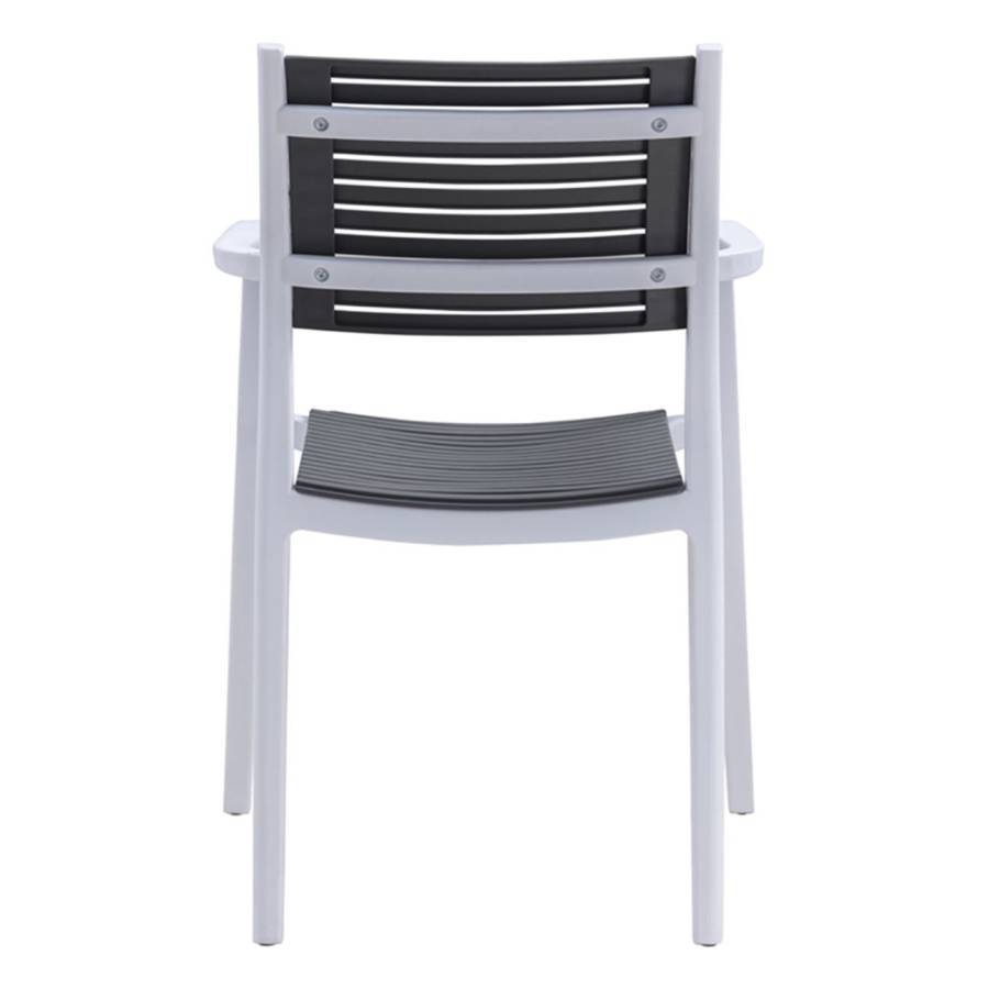 AKRON Πολυθρόνα PP-UV Άσπρο - Γκρι Ε-00020429 Ε350,12