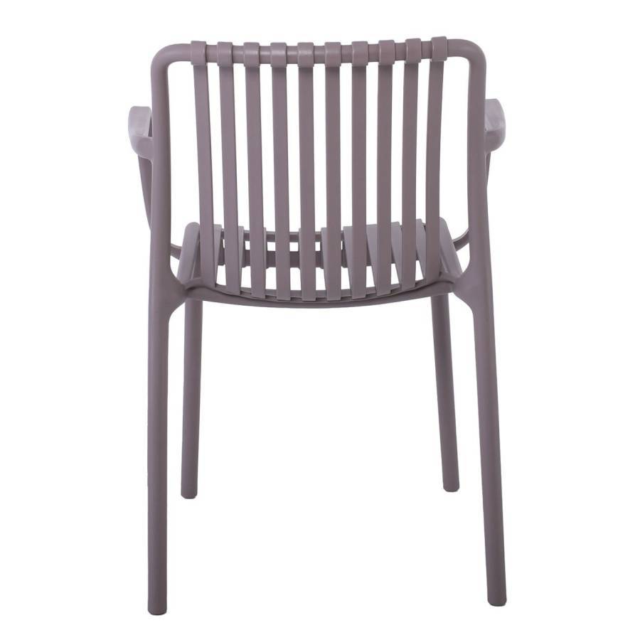 MODA Πολυθρόνα-Pro Στοιβαζόμενη, PP-UV Protection Απόχρωση Mocha Ε-00024290 Ε3800,3