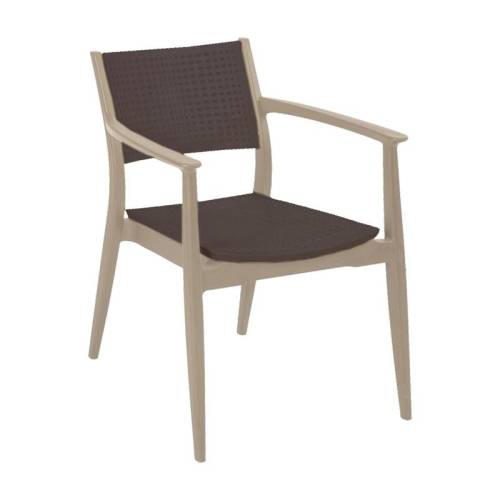 ΚΑΡΕΚΛΑ ΕΞΟΧΗΣ Fylliana Best ΜΠΕΖ ΜΕ ΚΑΦΕ ΧΡΩΜΑ 57,5x55x80εκ