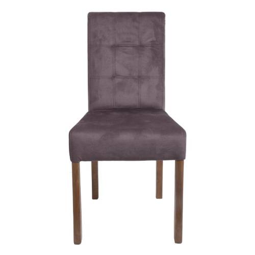 ΚΑΡΕΚΛΑ ΤΡΑΠΕΖΑΡΙΑΣ Fylliana Τ-12 Domenic ΚΑΦΕ ΥΦΑΣΜΑ GREY OAK ΠΟΔΙΑ 45*45*90