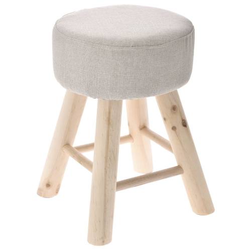 ΚΡΕΜ ΣΚΑΜΠΩ Φ28Χ40 ΞΥΛΙΝΟ ΜΕ ΥΦΑΣΜΑ