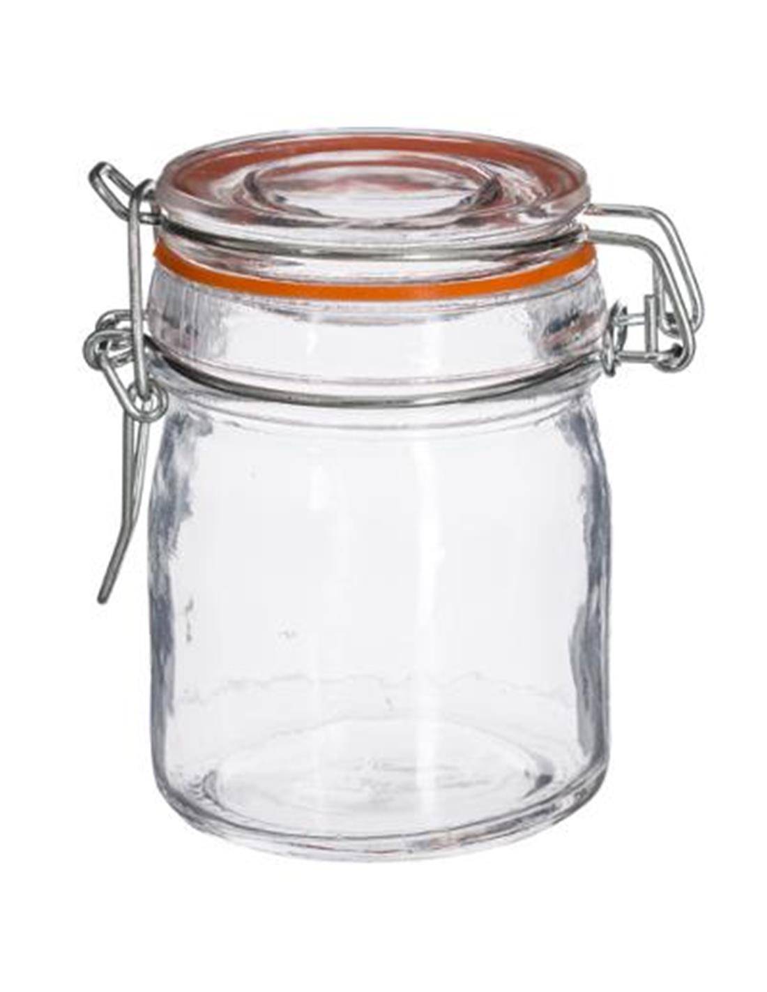 Βαζάκι γυαλ.με καπάκι 150ml