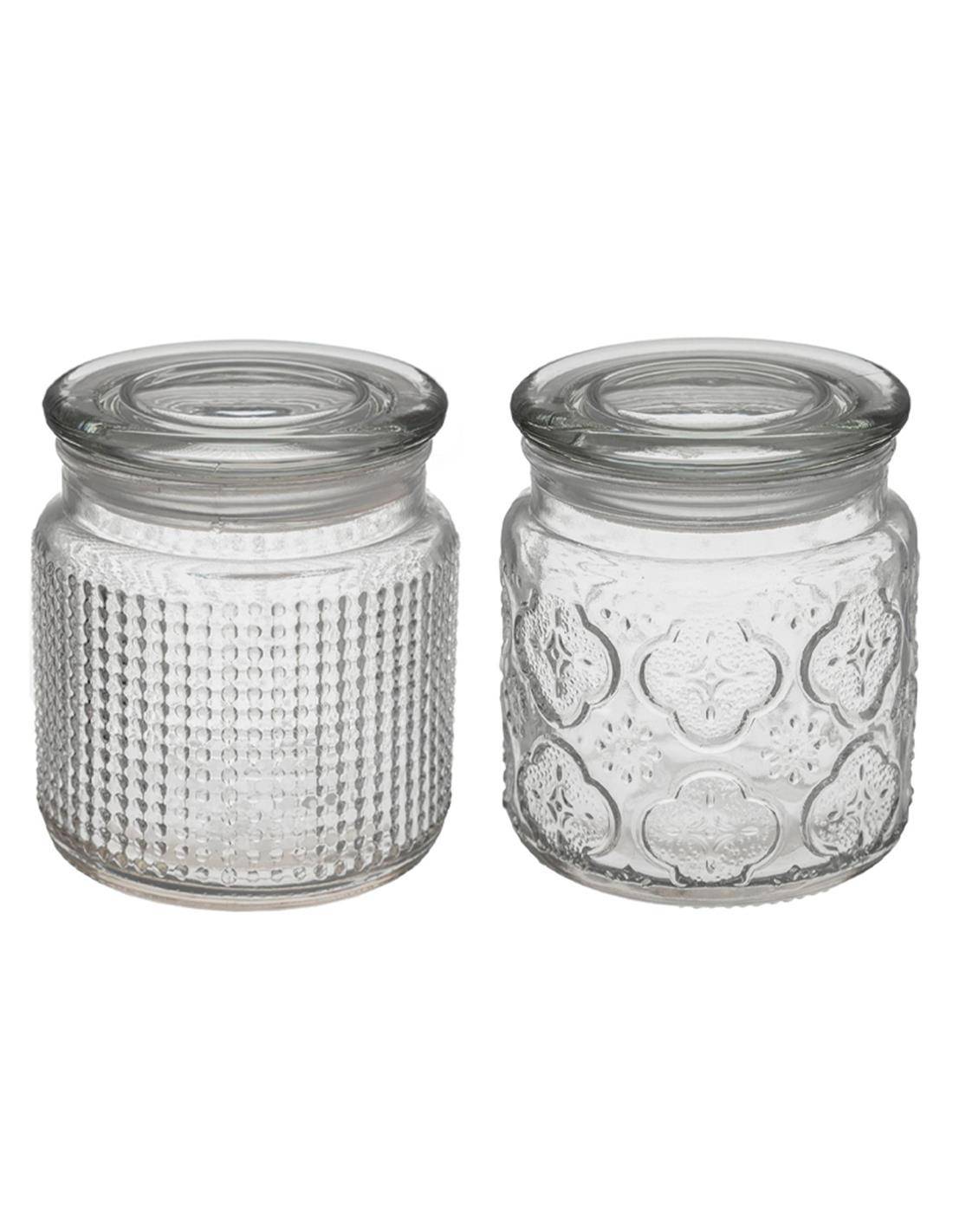 Βάζο γυάλ.με καπάκι Dolce  2σχ. 10Χ17