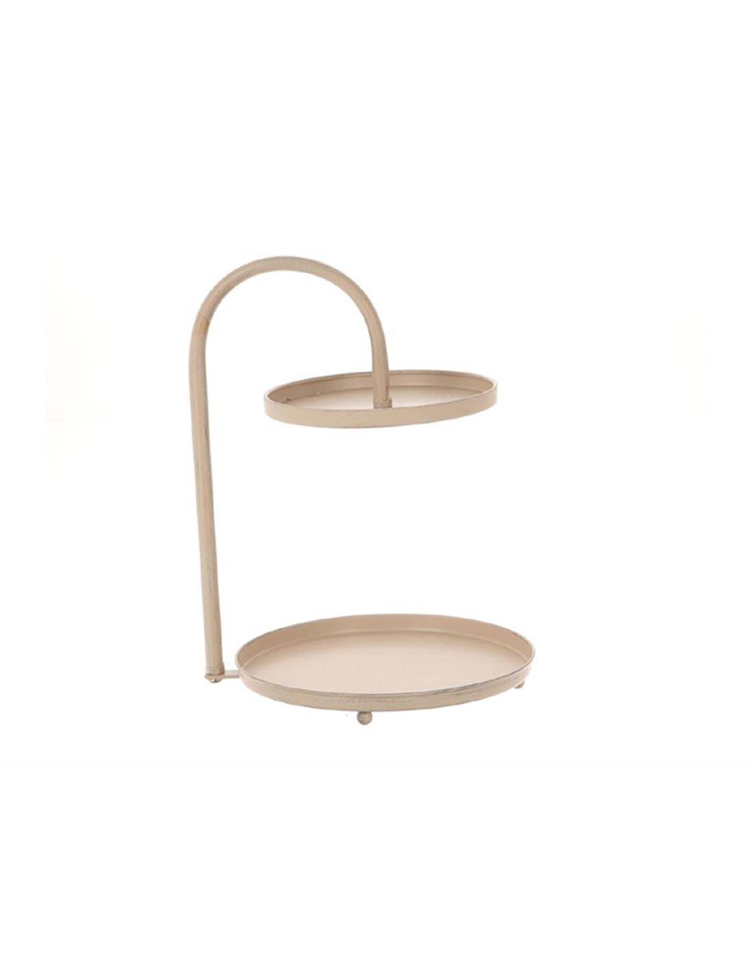 Δίσκος σερβ.2οροφος μεταλ.αν.καφέ 24,5Χ32,5