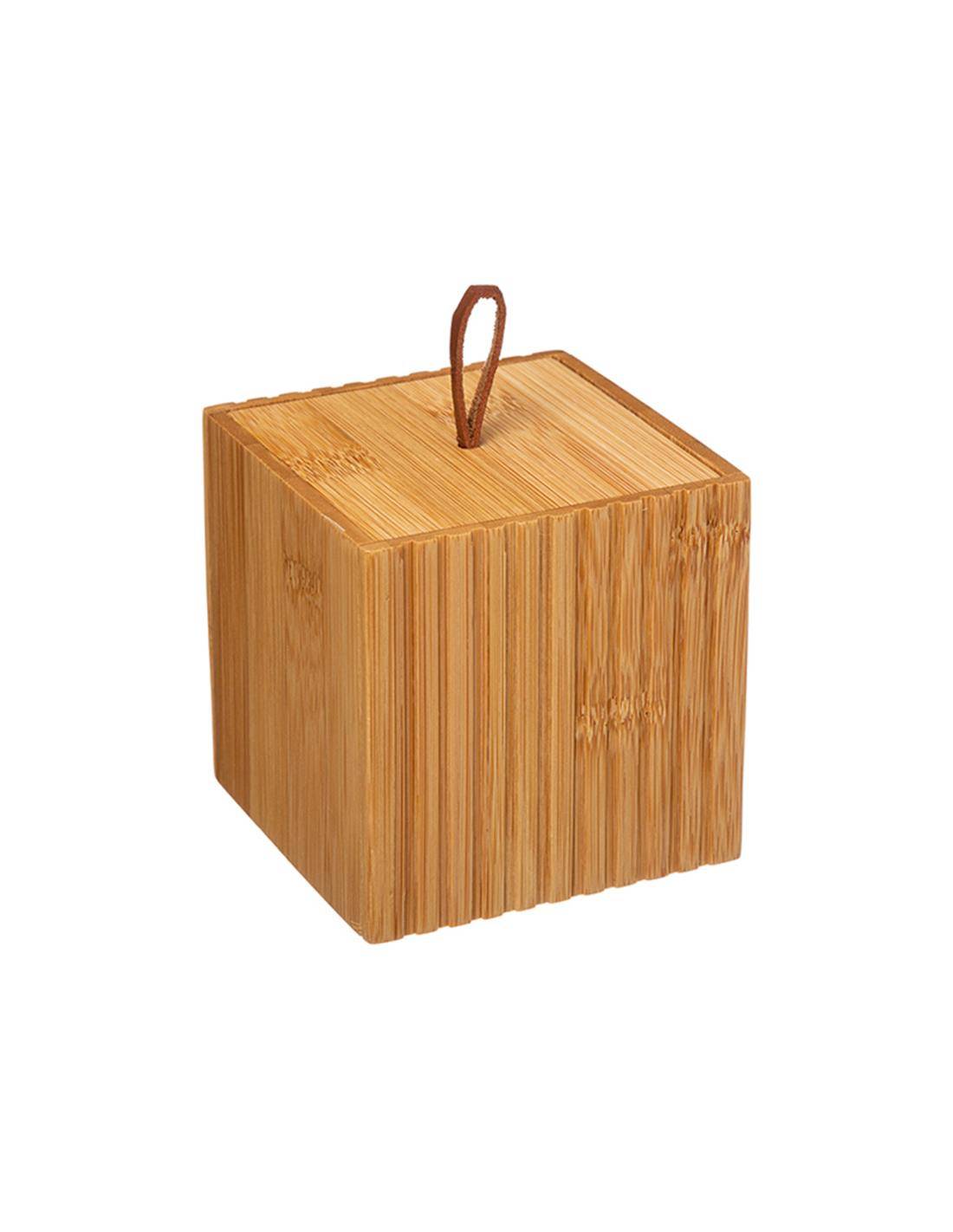 Δοχείο με καπάκι bamboo 9X9X9