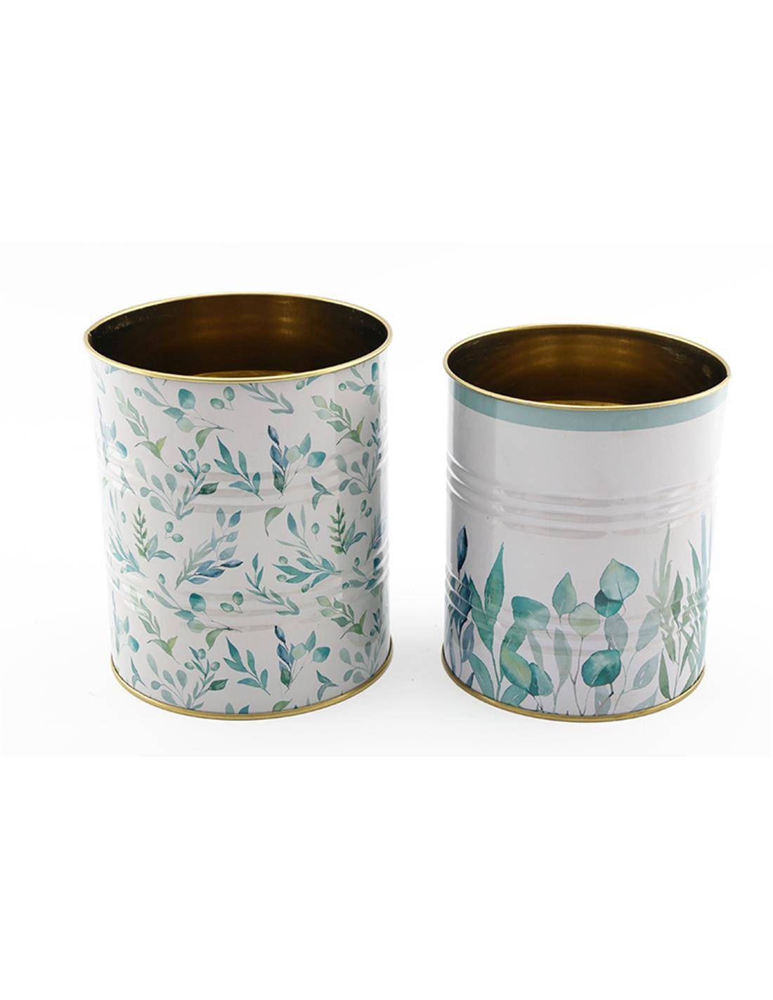 Δοχείο μεταλ.σχ.ελιές σετ 2