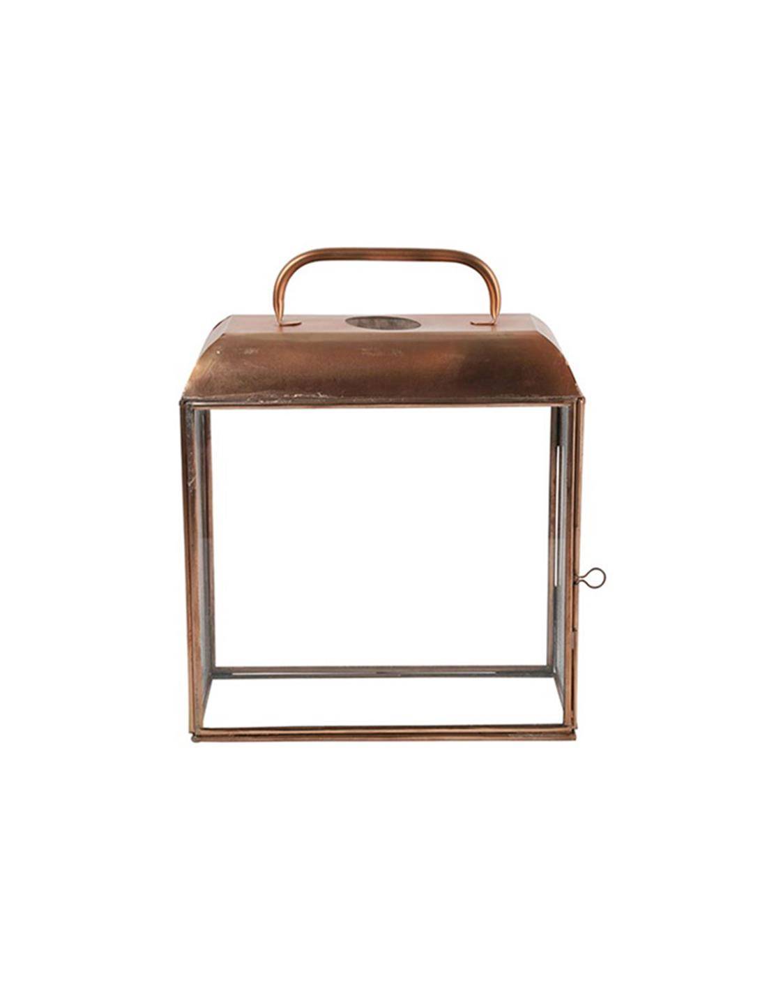 Φανάρι μεταλ.χάλκινο 26Χ12,5Χ24