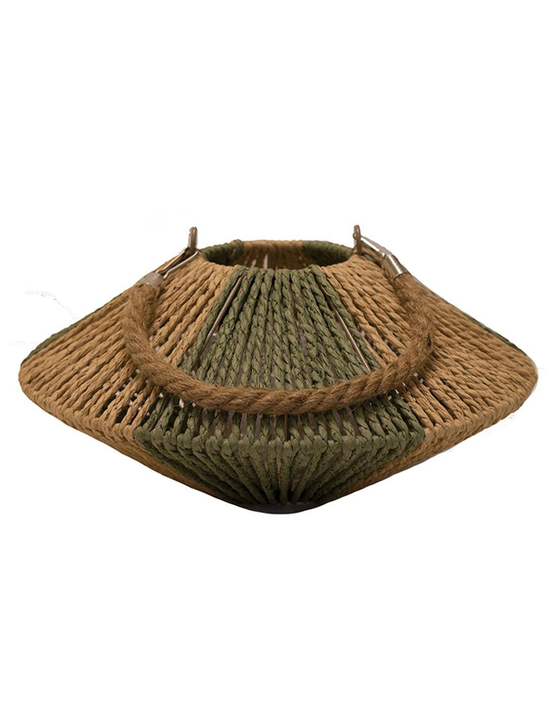 Φανάρι paper rope φυσικό με λαδί Φ30Χ14