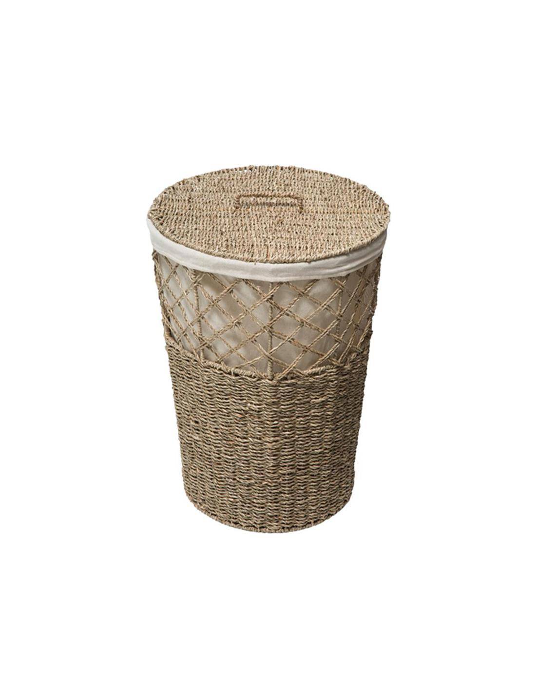Καλάθι απλύτων seagrass Φ38Χ52