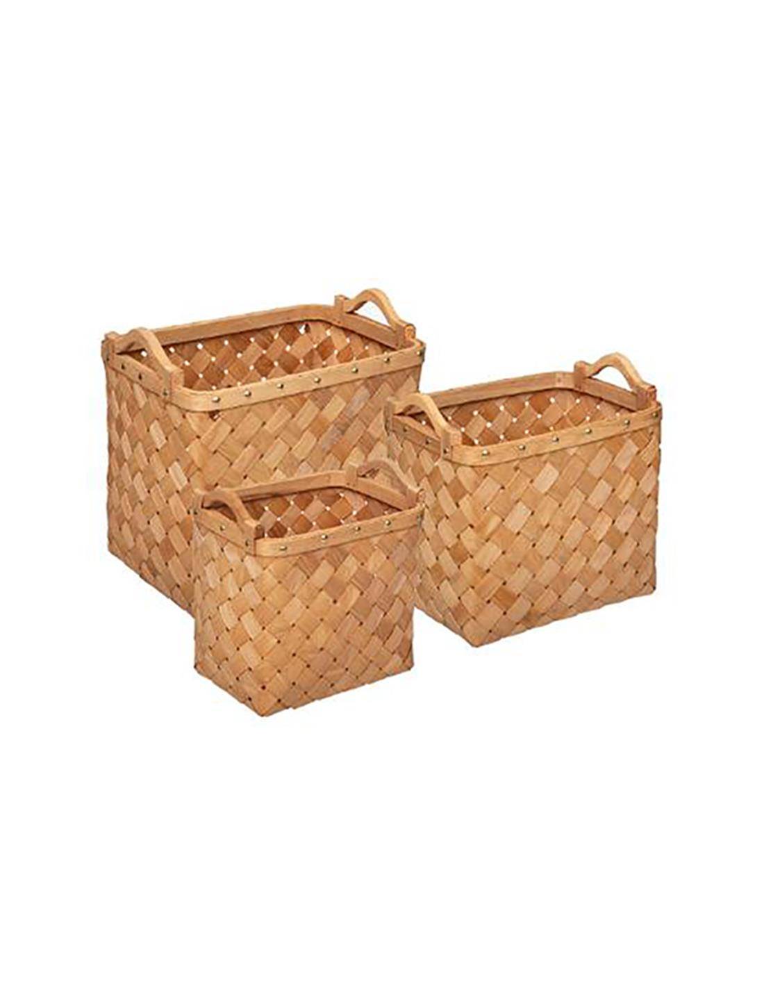 Καλάθι παραλ. έλατο φυσικό χρ.σ/3(26Χ19Χ23.5+31Χ24Χ26+37Χ27Χ30)