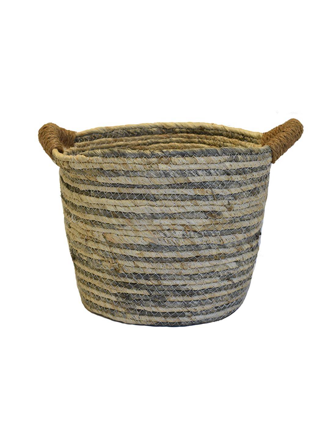 Καλάθι ψάθινο φυσικό 30Χ27