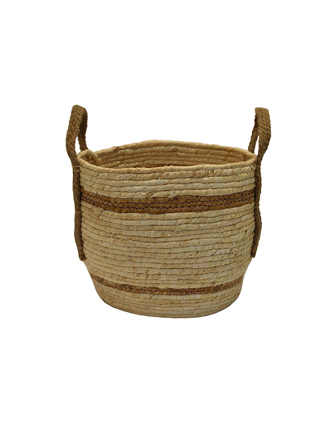 Καλάθι ψάθινο φυσικό χρ.27Χ26