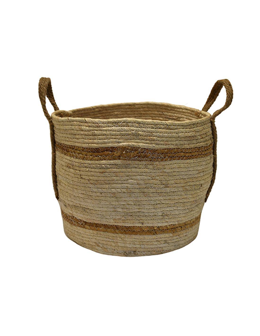 Καλάθι ψάθινο φυσικό χρ.32Χ30
