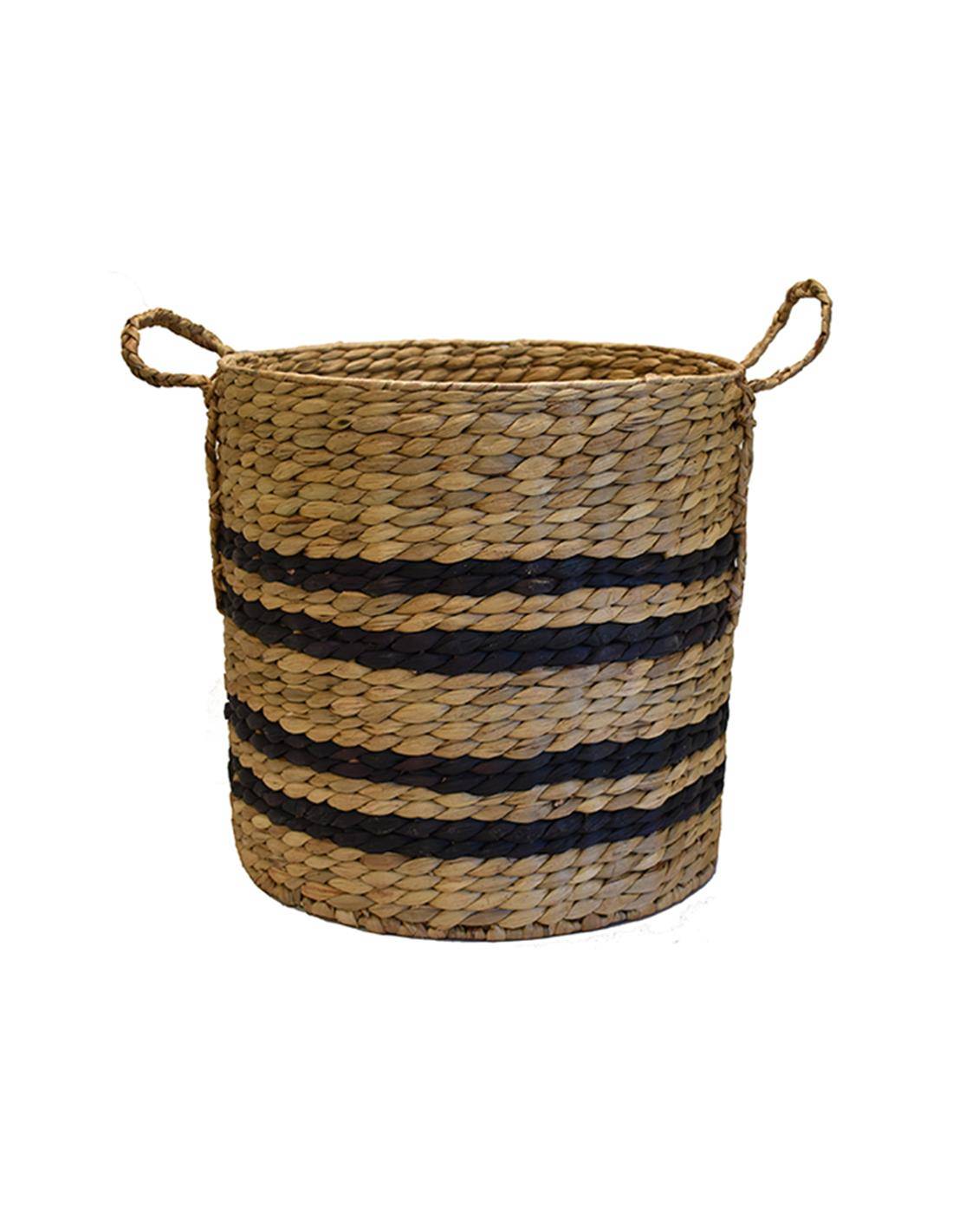 Καλάθι υδρουάκινθου με μαύρο σχ. Φ40Χ40