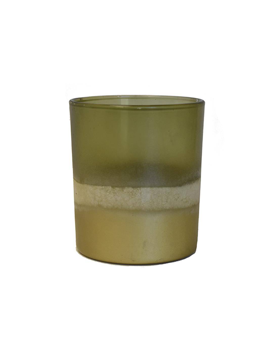 Κηροπήγιο γυαλ.λαδί Cami 9X10