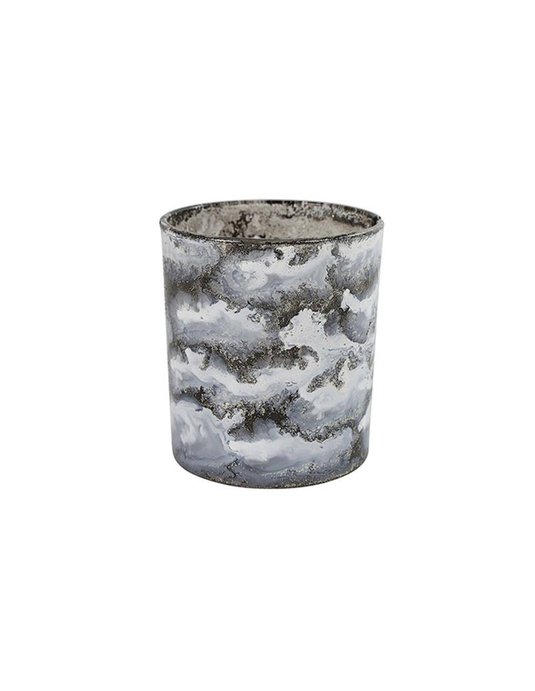 Κηροπήγιο γυαλ.Pietro λευκό 9Χ10