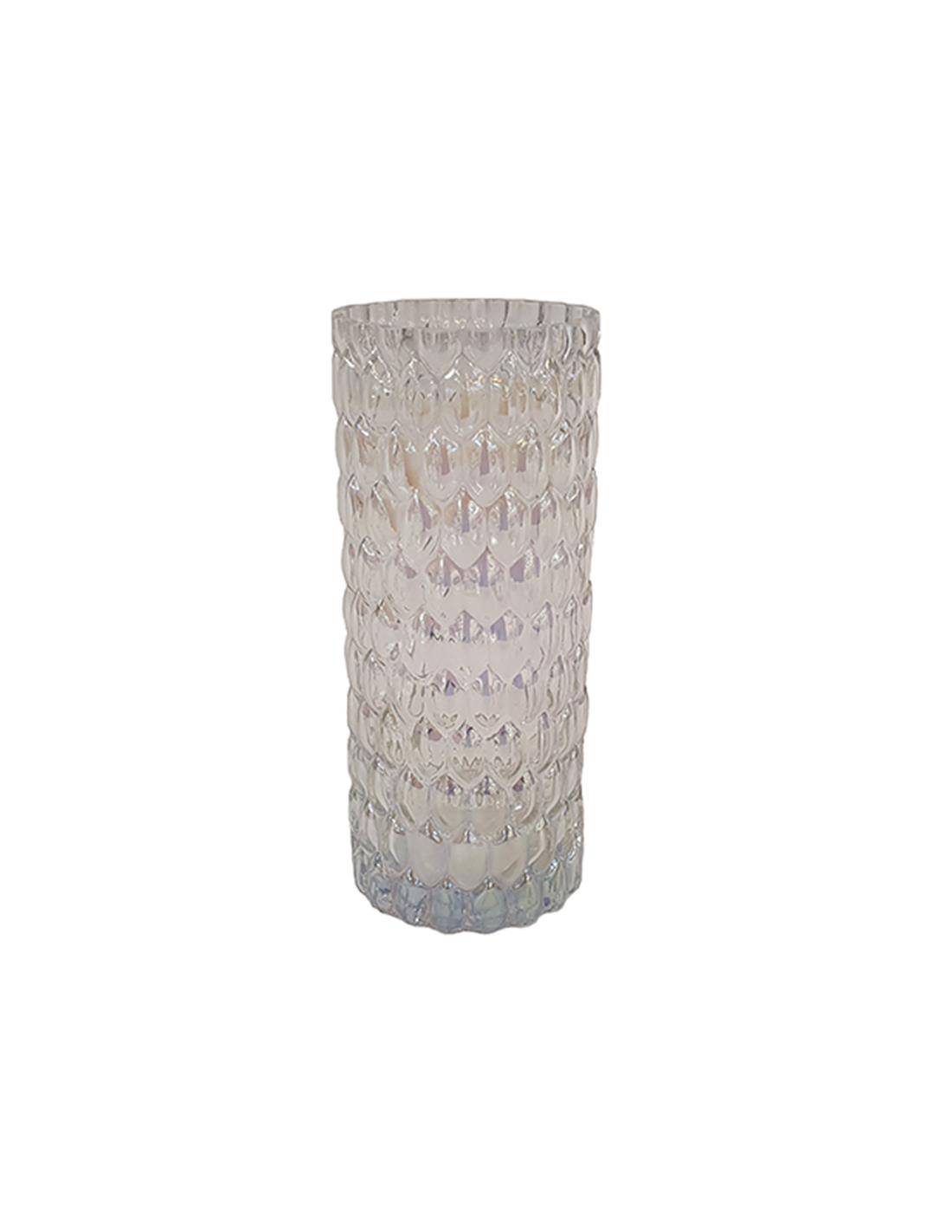 Κηροπήγιο γυαλ.vintage 13Χ30εκ.