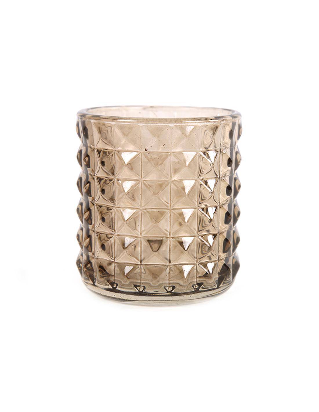 Κηροπήγιο καφέ Leoni 8X9