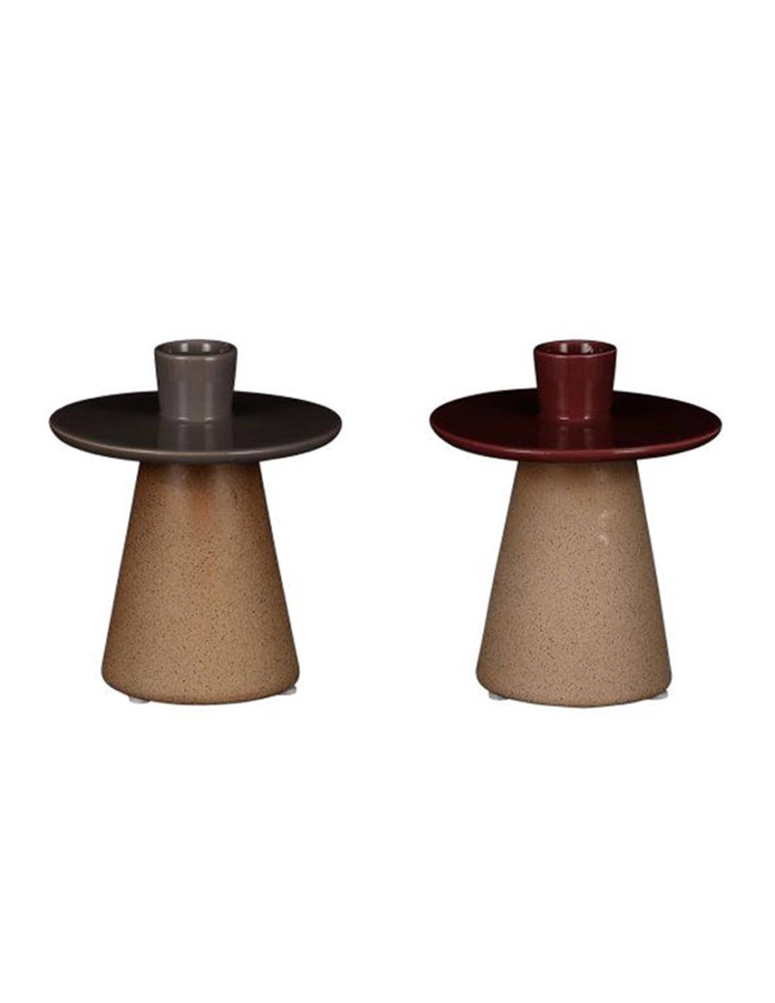 Κηροπήγιο κεραμ. 2χρ. 10Χ12