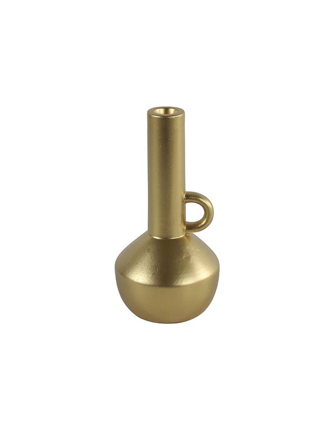 Κηροπήγιο κεραμ.χρυσό 12Χ23