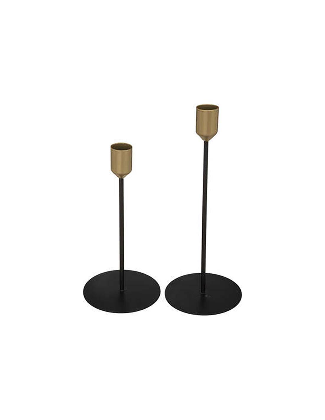 Κηροπήγιο μεταλ.μαύρο 9Χ23 σ/2