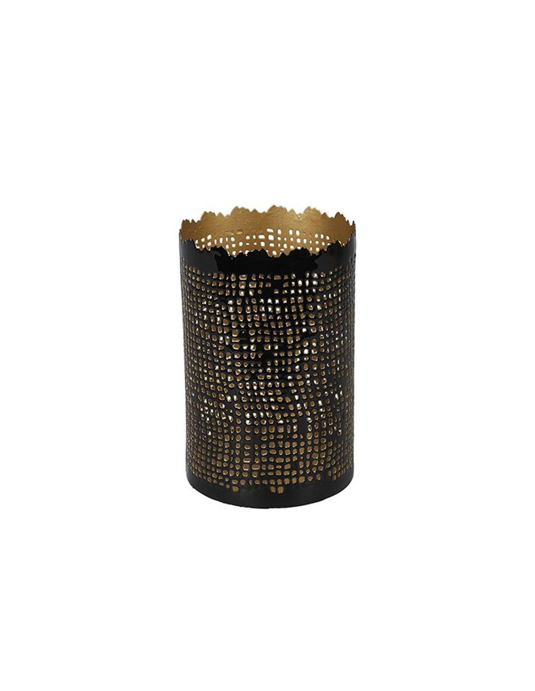 Κηροπήγιο μεταλ.Mila μαύρο 10Χ15