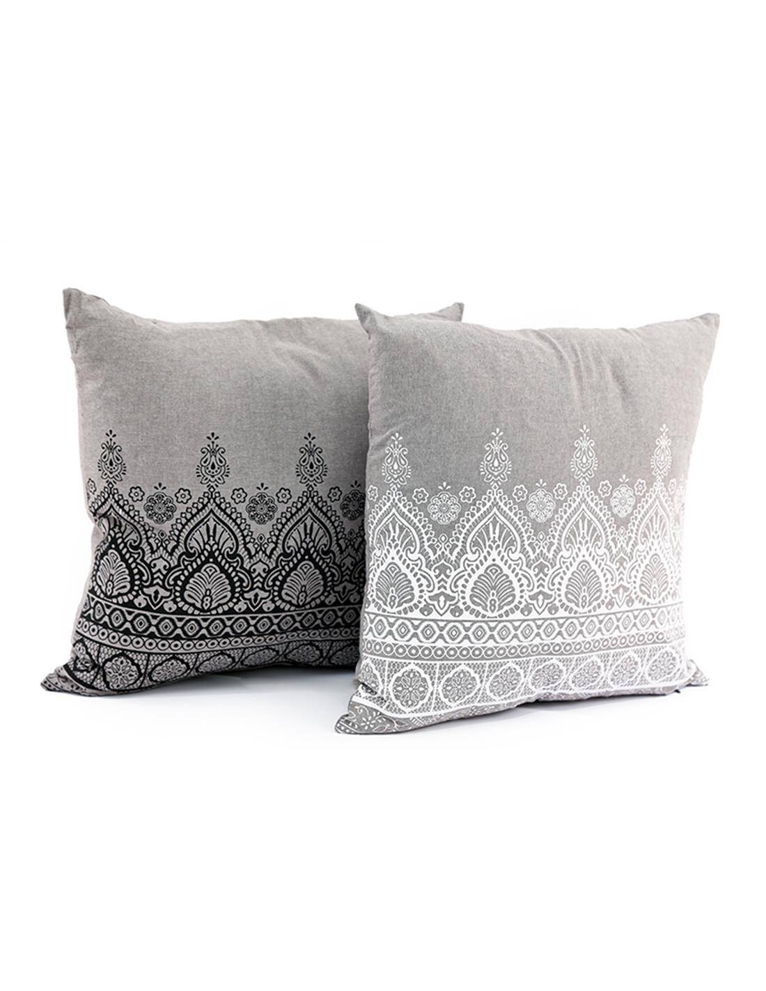 Μαξιλάρι βαμβ.mandala γρκι 45Χ45,2χρ.