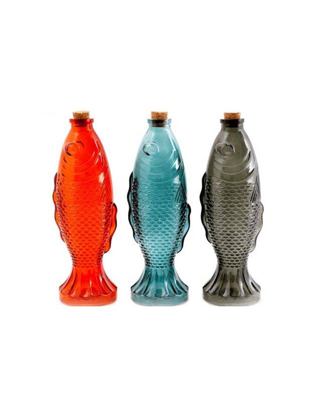 Μπουκάλι ψάρι γυαλ. 3χρ.26εκ.