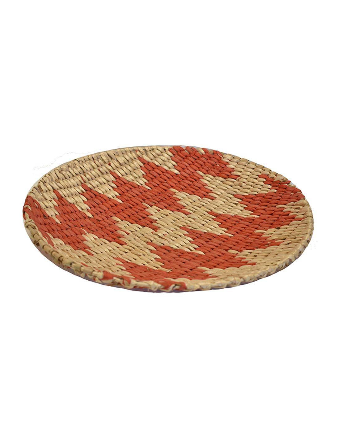 Πιατέλα ψάθινη τοίχου κόκκ.σχ.Φ40