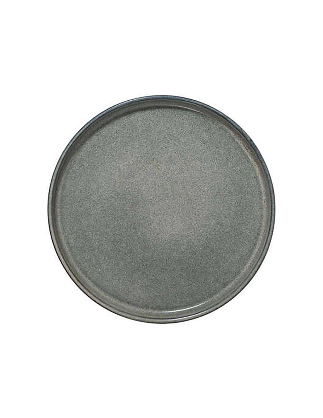 Πιάτο κεραμ.επιδορπίου γκρι Φ21