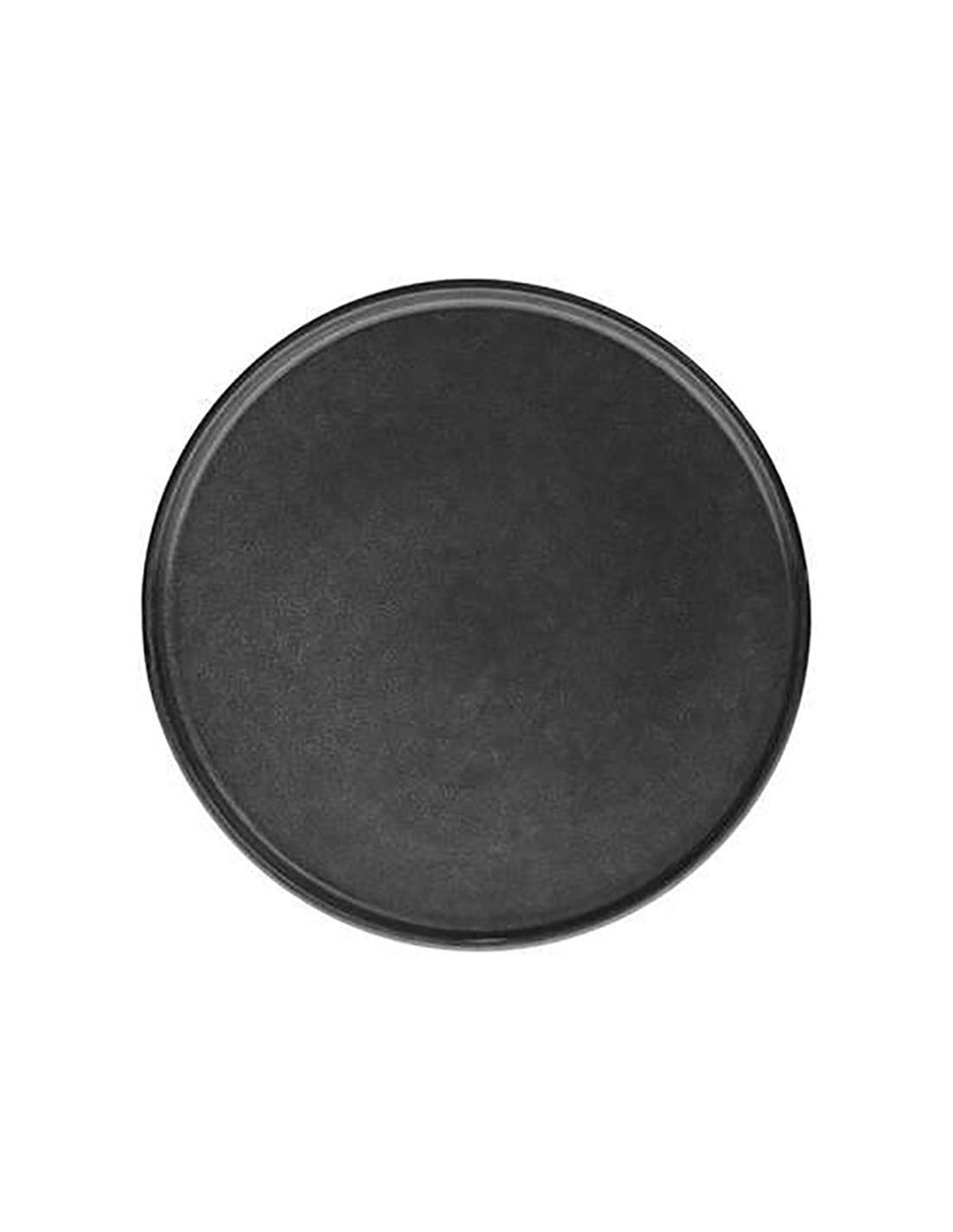 Πιάτο κεραμ.φαγητού μαύρο Φ27