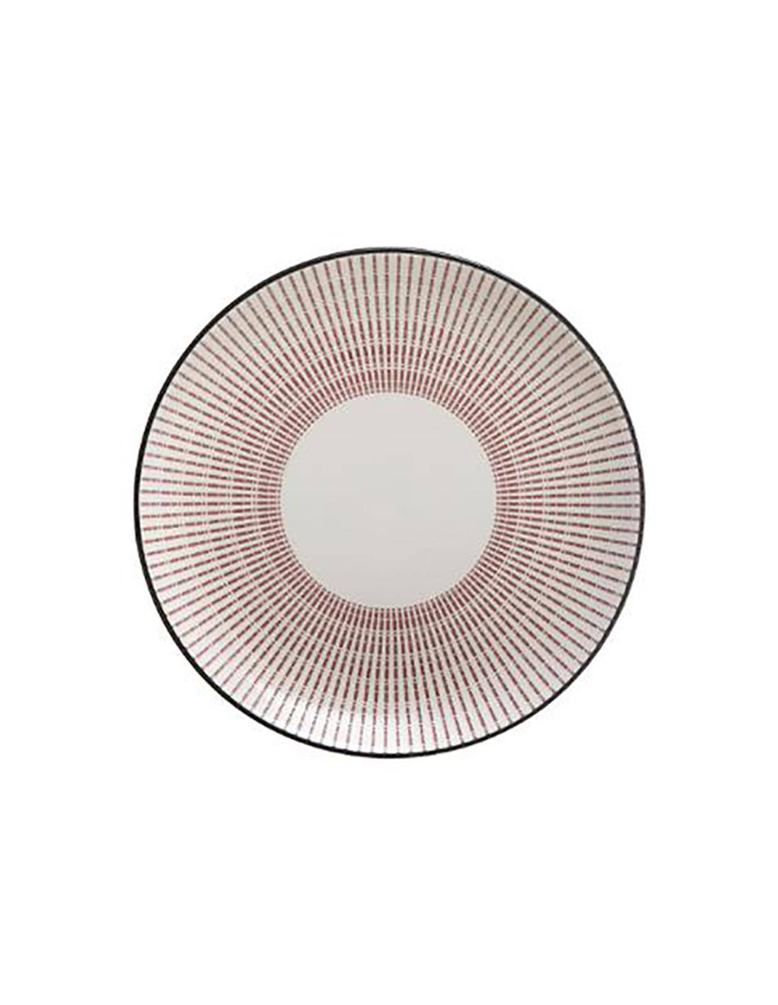 Πιάτο RED LUNIS πορσ. Φ19εκ.