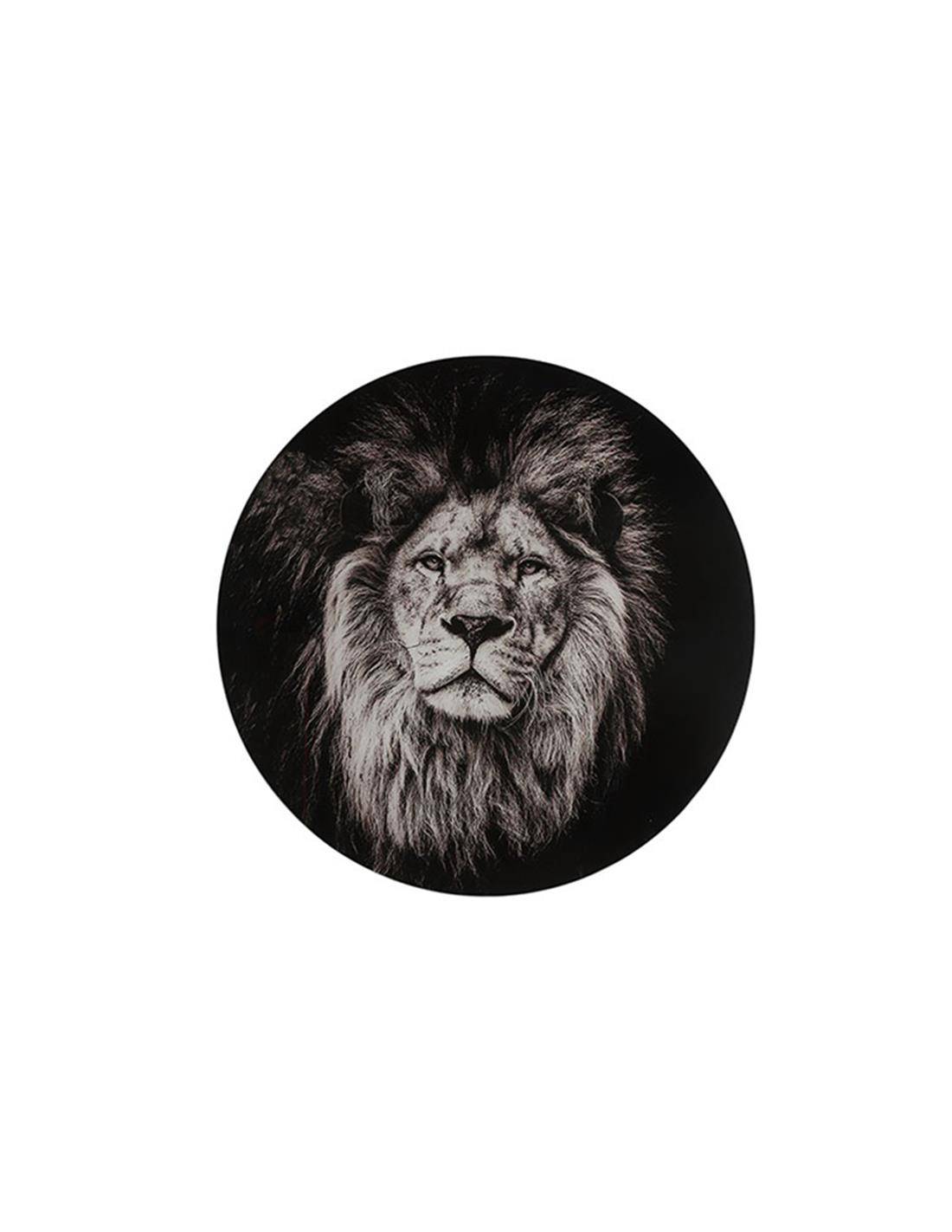 Πίνακας τοίχου γυαλ.Safari ασπρόμαυρο 40X50