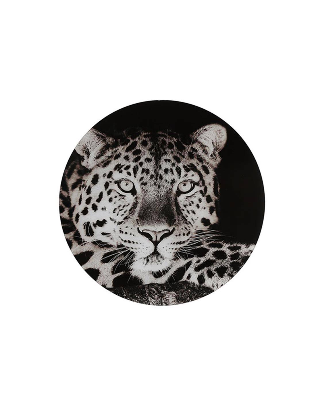 Πίνακας τοίχου γυαλ.Wild Life ασπρόμαυρο 60Χ60