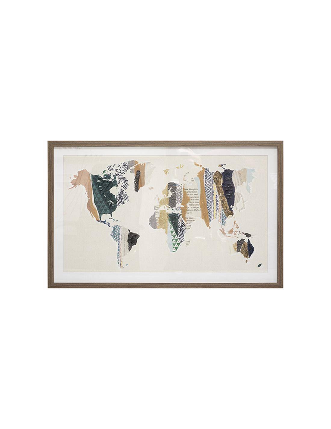 Πίνακας WORLD multicolor 80X50εκ.