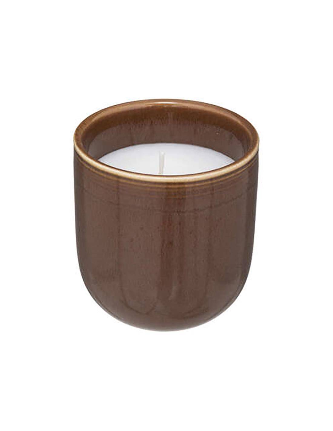 Ποτήρι κεραμ.με αρ.κερί amber