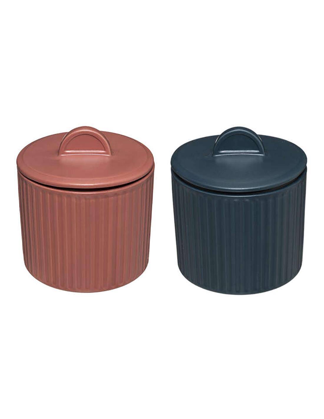 Ποτήρι κεραμ.με καπάκι & αρωμ.κερί 11Χ14εκ. 2χρ.