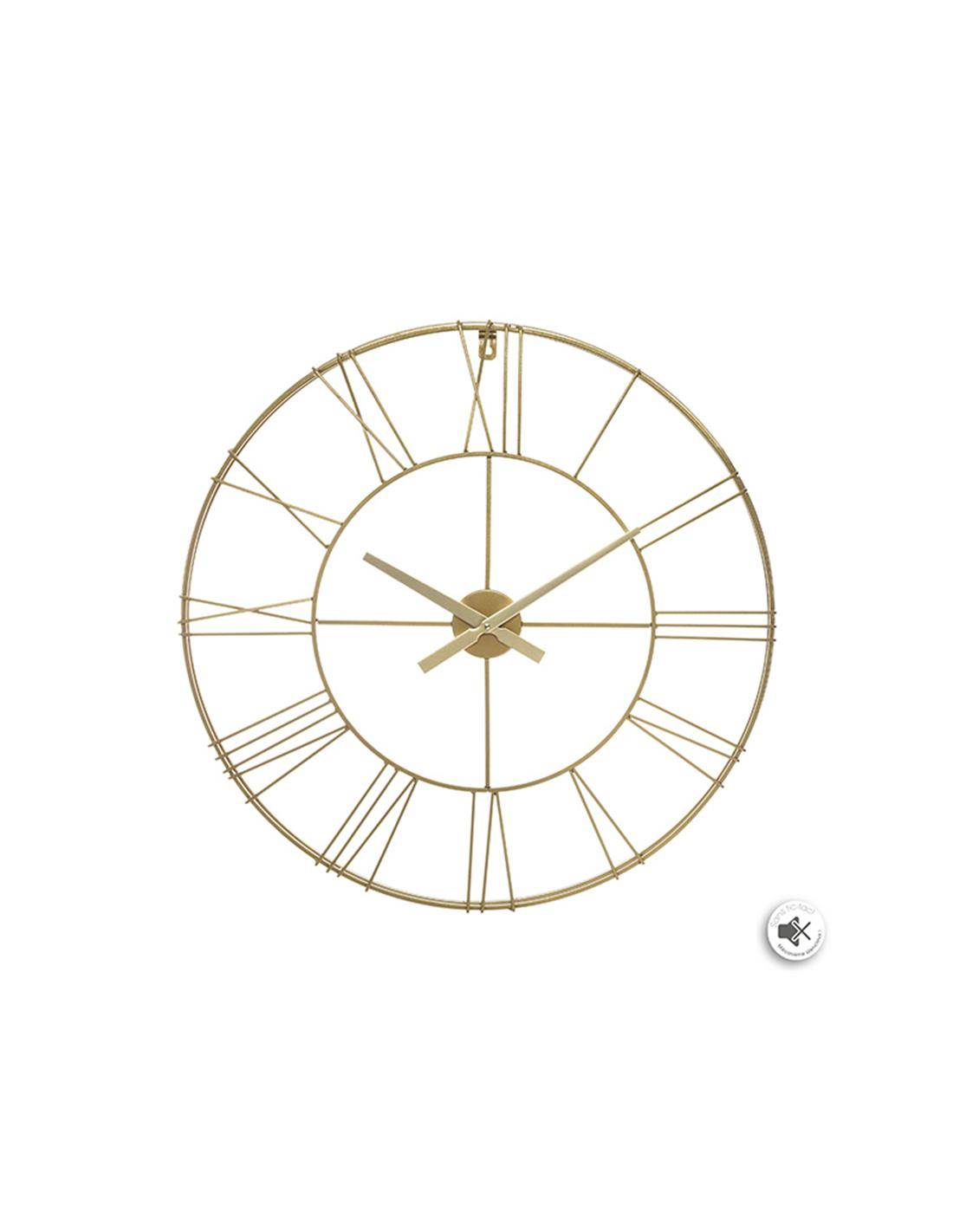 Ρολόι μεταλ.χρυσό Φ70