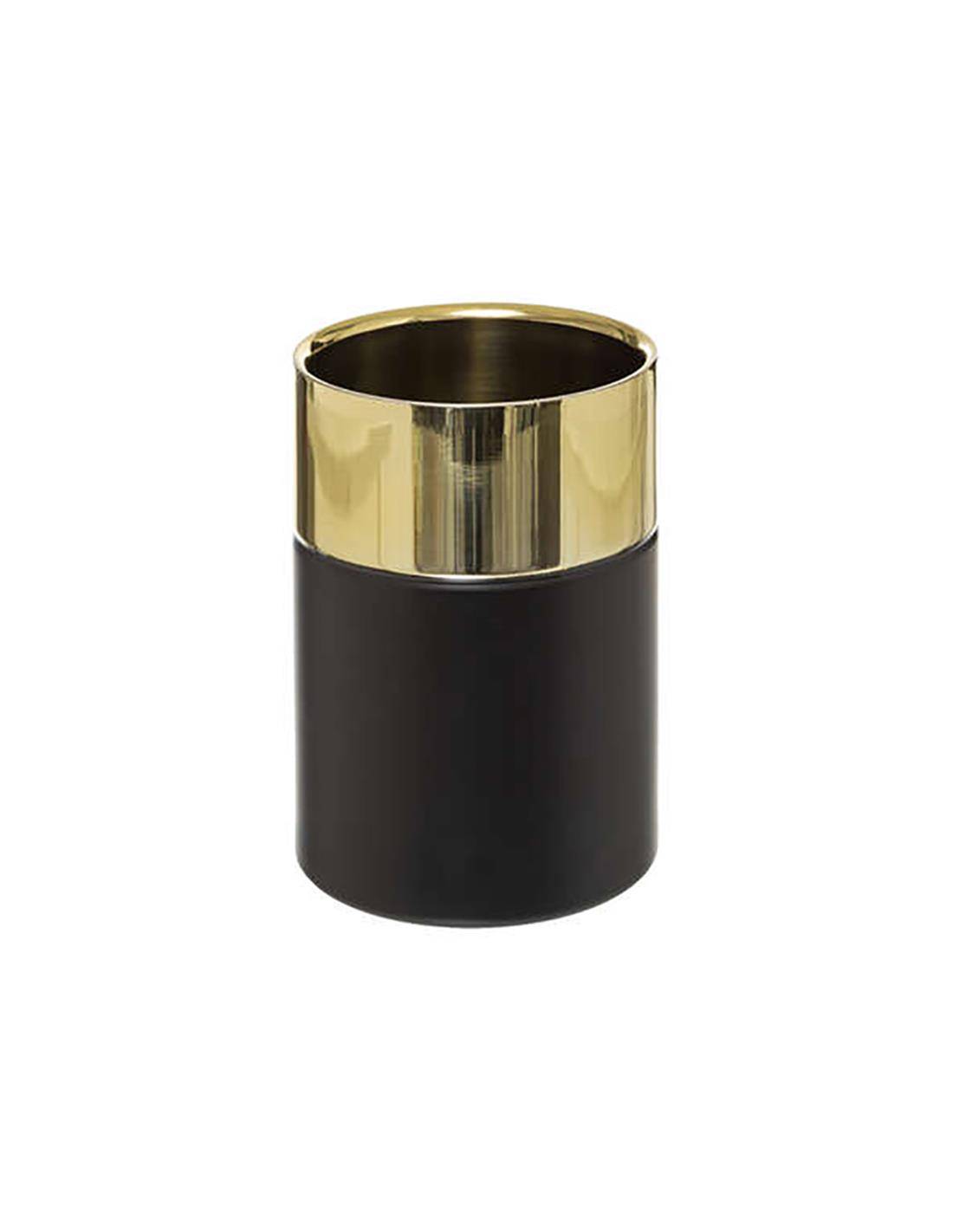 Σαμπανιέρα cooler ανοξ.ατσάλι μαύρο με χρυσό 12Χ18