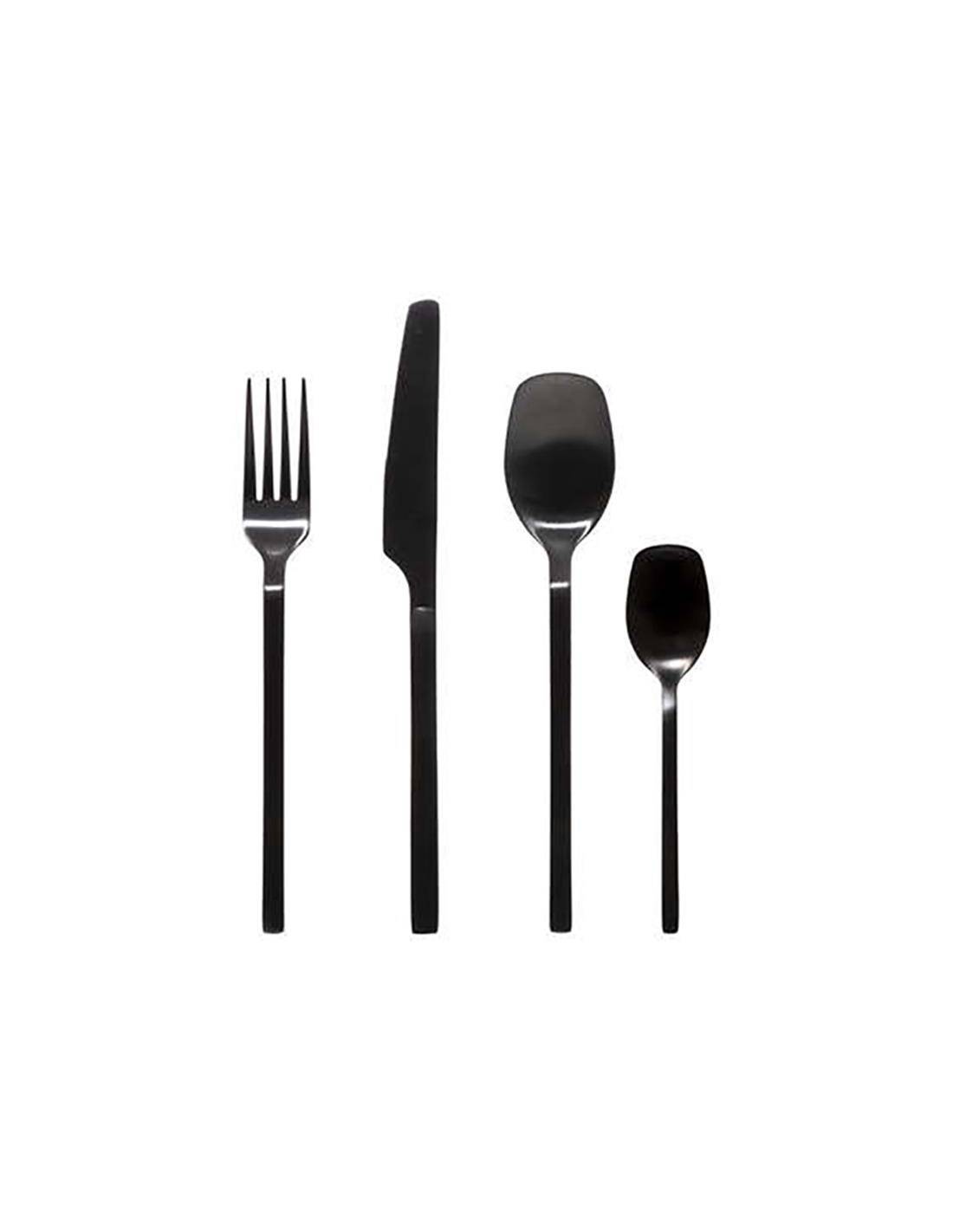 Σετ μαχαιροπήρουνα Modern Wood μαύρη λαβή  σ/ 24 τεμ