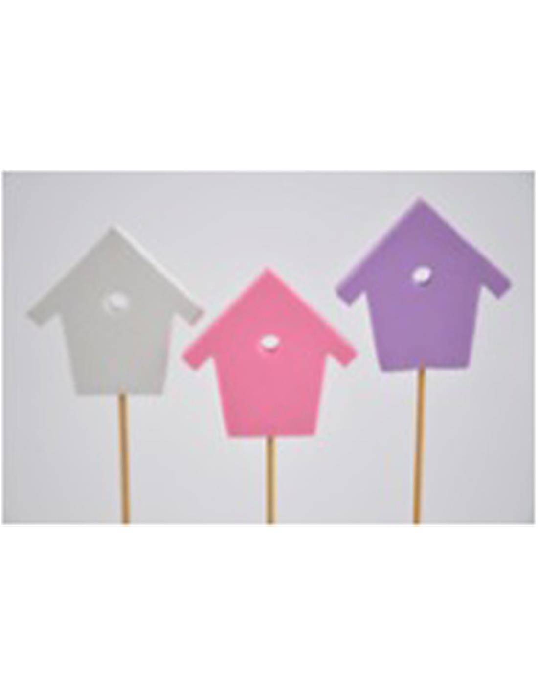 Σπιτάκι foam πικ λευκό-ροζ